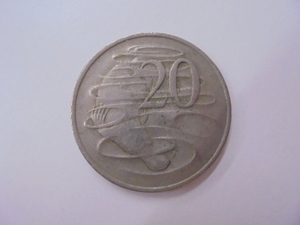 【外国銭】オーストラリア 20セント 白銅貨 1971年 カモノハシ 古銭 硬貨 コイン