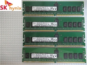  stock . little [ now week. server oriented memory ( with guarantee )]SKhynix 2R*8 PC4-2666V-RE2-12 16GB×4 sheets total 64GB