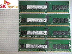 Узнайте на складе [Memory for Server на этой неделе (с гарантией)] Skhynix 2r*8 PC4-2666V-RE2-12 16GB x 4 листы 64 ГБ
