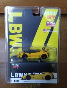 ☆即決送料無料☆ MINI GT 1/64 Lamborghini Huracan GT Giallo Auge イエロー LHD LB-WORKS 北米限定 MGT00130-MJ　