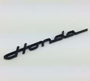 Honda クラシック エンブレム ブラック 筆記体 215mm×23mm ホンダ モンキー ゴリラ エイプ シャリー ダック