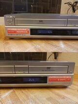 nn0202 128 SONY ソニー VHSビデオ一体型DVDレコーダー スゴ録 RDR-VD60 中古 現状品 VHS DVD オーディオ機器 デッキ 録画 リモコン付き _画像2