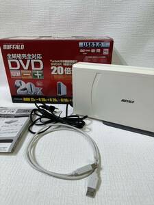 BUFFALO バッファロー ポータブルDVDドライブ 外付DVD-RAM DVSM-X1220U2 ジャンク品