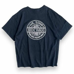 希少 VINTAGE SEX WAX セックスワックス 半袖 ロゴ Tシャツ LOGO MR.ZOGS SURF BLACK 黒 XL サーフワックス ヴィンテージ