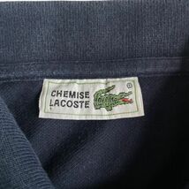 CHEMISE LACOSTE ラコステ 半袖 コットン ピケ ポロシャツ 鹿の子 刺繍 ワニ ロゴ ワンポイント レディース トップス 3 ネイビー_画像6