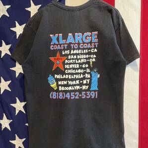 ★XLARGE★エクストララージ★フェスティバルスタッフTシャツ★アイスクリーム★両面プリント★半袖Tシャツ★ブラック★黒★Mサイズ★の画像4