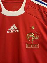 ★adidas★アディダス★2008-2010★フランス代表★EURO2008★FFF★アウェイ★半袖★ユニフォーム★ベージュレッド★赤★Mサイズ相当★_画像6