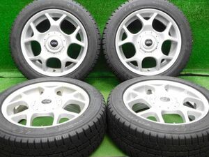 中古 ホイールタイヤ 4本 195/55R16 2021年製 9分山 MINI R53 クーパーS 純正 スタッドレス タイヤ トーヨー ガリットGIZ