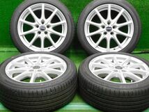 中古 ホイールタイヤ 4本 195/50R16 2020年製 8分山 ボーベット BL5 ラジアル タイヤ ダンロップ ルマン 5_画像1