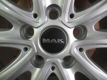 中古 ホイールタイヤ 4本 195/55R16 2021年製 【美品】MAK FAHR スタッドレス タイヤ BS ブリザック VRX_画像4