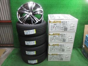 中古 ホイールタイヤ 4本 245/40R20 2024年製 【展示品】 レオニス AR ラジアル タイヤ ブラックアローDart P15