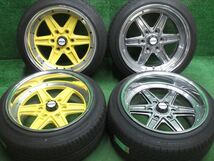 中古 ホイールタイヤ 4本 215/45R18 2023年製 8分山 【美品】ファブレス ヴァローネ MK-6 ラジアル タイヤ GY イーグル LSEXE_画像1