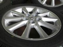 中古 ホイールタイヤ 4本 215/55R17 2022年製 【美品】トヨタ純正 エスティマ スタッドレス タイヤ TOYO ガリットギズ_画像3