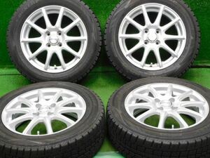 中古 ホイールタイヤ 4本 175/65R15 2019年製 9分山 バトラ スタッドレス タイヤ ダンロップ ウィンターマックス WM02