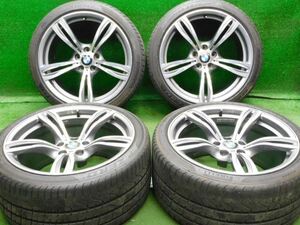 中古 ホイールタイヤ 4本 265/35R20 2017年製 7分山 BMW M6 F13 純正 ラジアル タイヤ ピレリ P-ZERO