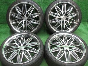 中古 ホイールタイヤ 4本 225/35R19 2016年製 7分山 ワーク RUSTERE　RT1 ラジアル タイヤ ハイフライ HF805