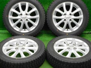 中古 ホイールタイヤ 4本 155/65R14 2019年製 9分山 MWII MP-02 スタッドレス タイヤ グッドイヤー アイスナビ7