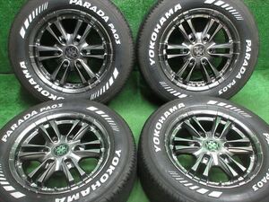 中古 ホイールタイヤ 4本 215/65R16 2023年製 7分山 ファング ラジアル タイヤ YH パラダ PA03