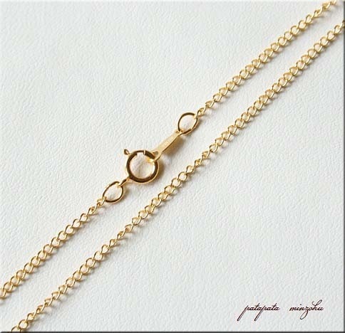 喜平チェーン ゴールドフィルド 1.4mm 45cm 14kgf パタミン 14k チェーン ペンダント ネックレス