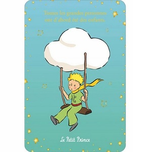 星の王子さま Le Petit Prince ポストカード フランス 製 Kiub グリーティングカード 人はだれでもはじめは子どもだった。パタミン