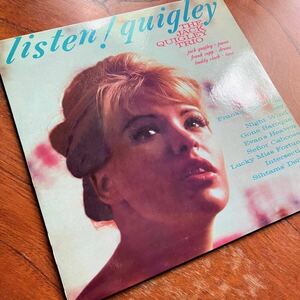 【レア盤！SAND RECORDS MONO スウィンギンなピアノトリオ SEXY 美女ジャケ】JACK QUIGLEY TRIO『LISTEN! QUIGLEY』ジャック・クィグリー