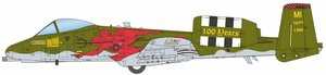 プラッツ/イタレリ TPA-14 1/48 アメリカ空軍 攻撃機 A-10C サンダーボルトII ミシガン州空軍100周年記念塗装機 レッドデビル