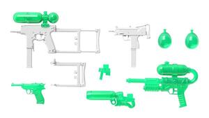 TOMYTEC LA053 вода gun C ( белый × прозрачный зеленый )