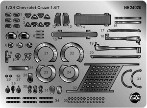 プラッツ NE24020 1/24 シボレー クルーズ 1.6T 2013 WTCC ワールドチャンピオン用 ディテールアップパーツ