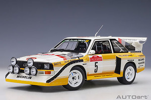 AUTO art 88503 1/18 アウディ スポーツクワトロ S1 WRC 1985 #5 （ロール／ガイストドルファー） サンレモ・ラリー優勝