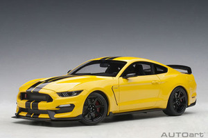 AUTO art 72932 1/18 フォード シェルビー GT350R （イエロー／ブラック・ストライプ）