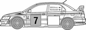 フジミ 1/24 ID311 ランサーエボリューションVII WRCラリーモデル