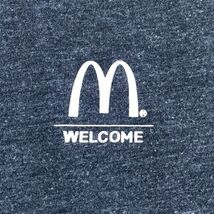 【レア】マクドナルドTシャツ McDonald's Logo T shirt センターロゴ 半袖 Tシャツ グレー Lサイズ 企業 スタッフ ハンバーガー 希少 古着_画像6