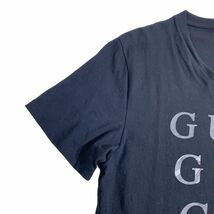 GUESS ゲス ロゴ 半袖Tシャツ レディース Lサイズ Vネック 黒 ブラック_画像6