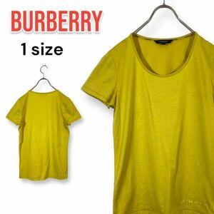 Burberry LONDON バーバリーロンドン 半袖Tシャツ 半袖カットソー トップス サイズ1 黄色 イエロー系