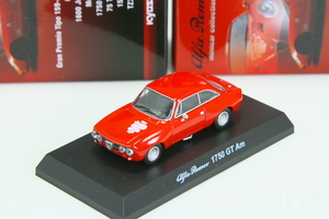 京商 1/64 アルファロメオ 1750 GT Am レッド 柄あり アルファロメオ ミニカーコレクション3 Kyosho 1/64 Alfa Romeo 1750 GT Am red