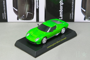 京商 1/64 ランボルギーニ ミウラコンセプト グリーン ランボルギーニミニカーコレクション3 Kyosho 1/64 Lamborghini Miura Concept green