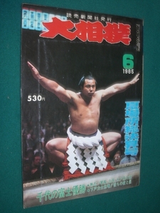 ■■ 同梱可能 ■■ 　大相撲　１９８５年　昭和６０年 　６月号 夏場所総決算号　 ■■　読売新聞社　■■