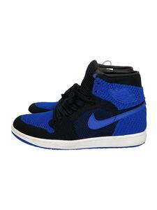 NIKE◆AIR JORDAN 1 RETRO HI FLYKNIT/エアジョーダンレトロハイ/ブラック/27cm/BLK