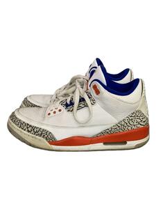 NIKE◆AIR JORDAN 3 RETRO/エアジョーダンレトロ/ホワイト/136064-148/28cm/WHT