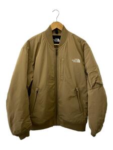 THE NORTH FACE◆INSULATION BOMBER JACKET_インサレーションボンバージャケット/L/ポリエステル/BEG