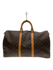 LOUIS VUITTON◆キーポル50_モノグラム・キャンバス_BRW/PVC/BRW