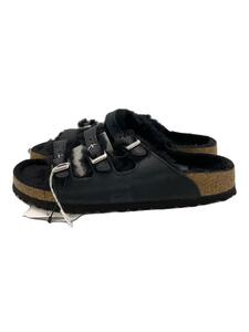 BIRKENSTOCK◆Florida Fresh Shearling/サンダル/25cm/BLK/レザー/1020319