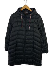 TOMMY HILFIGER◆ロングダウンジャケット/L/ナイロン/BLK/1049940