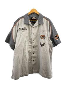 HARLEY DAVIDSON◆半袖シャツ/-/コットン/GRY/96724-08VM/3XL