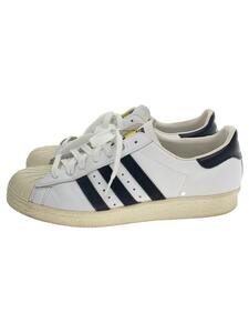 adidas◆SUPER STAR 80S/スーパースター/27.5cm/WHT/レザー/G61070/金ベロ