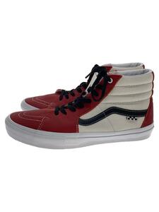 VANS◆SK8-HI/ハイカットスニーカー/30cm/RED/オールレザー