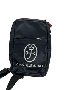 CASTELBAJAC◆ショルダーバッグ/レザー/BLK