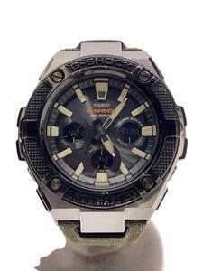 CASIO◆ソーラー腕時計/デジアナ/キャンバス/GST-S330AC