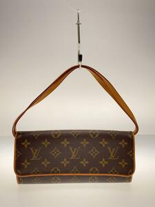 LOUIS VUITTON◆ポシェット・ツインPM_モノグラム・キャンバス_BRW/PVC/BRW