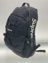 Supreme◆14ss/Logo Backpack/リュック/ポリエステル/BLK_画像2